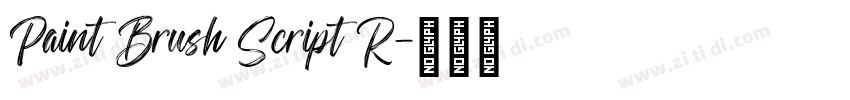 Paint Brush Script R字体转换